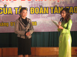 Bà Đặng Thị Hoàng Yến, Chủ tịch HĐQT Tập Đoàn Tân Tạo giao lưu với sinh viên thủ đô Hà Nội